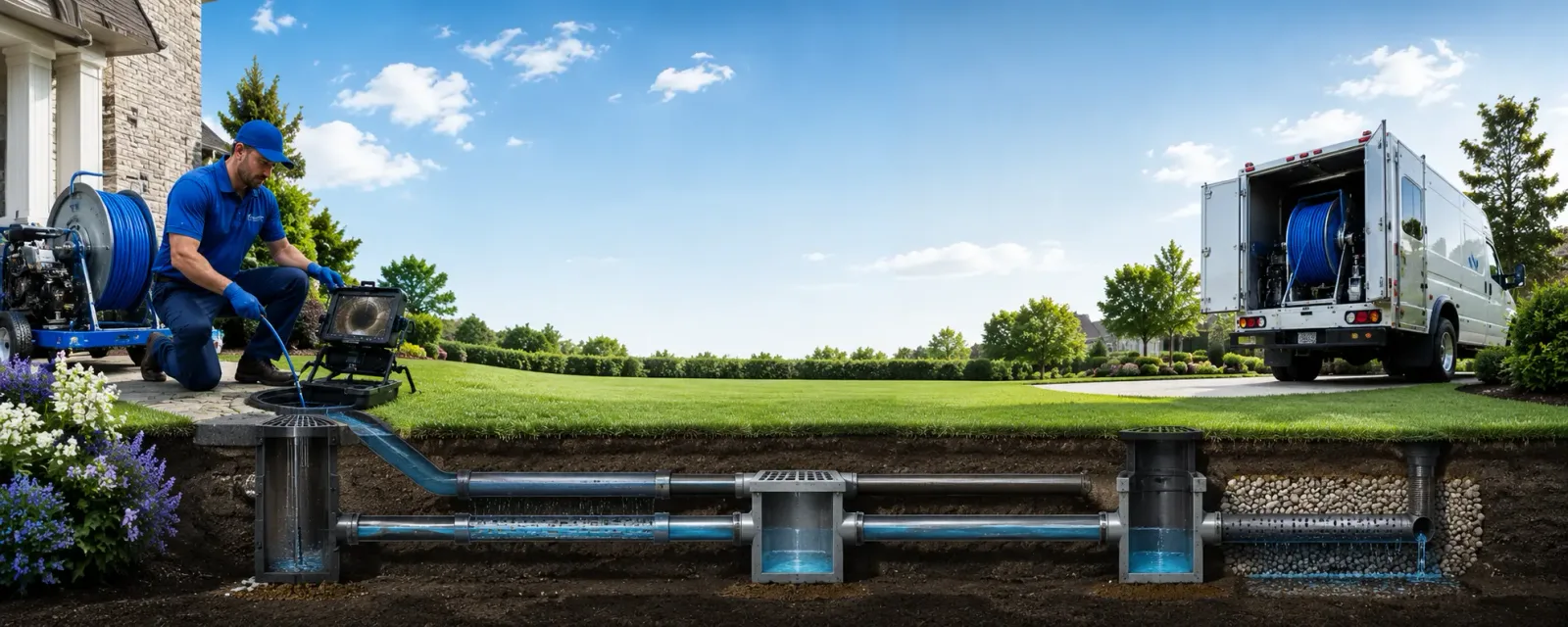 Outdoor drain cleaning information for Montezuma, KS